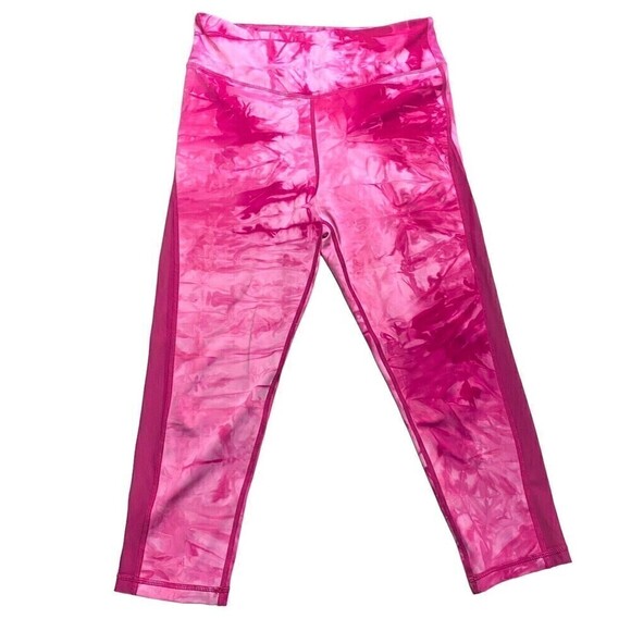 Zyia Fuchsia Hendrix Mesh Light n Tight Hi-rise Capri 20" Leggings Size 8-10 - Picture 1 of 8